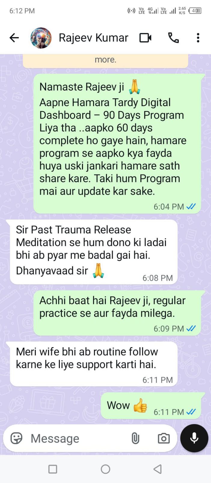 WhatsApp chat review screenshot 3